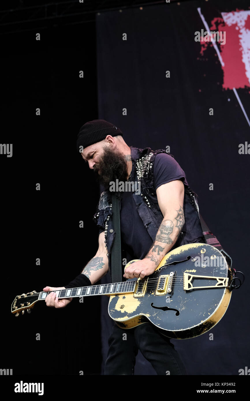 The American punk rock band Rancid performs a live concert at the Swiss  music festival Greenfield