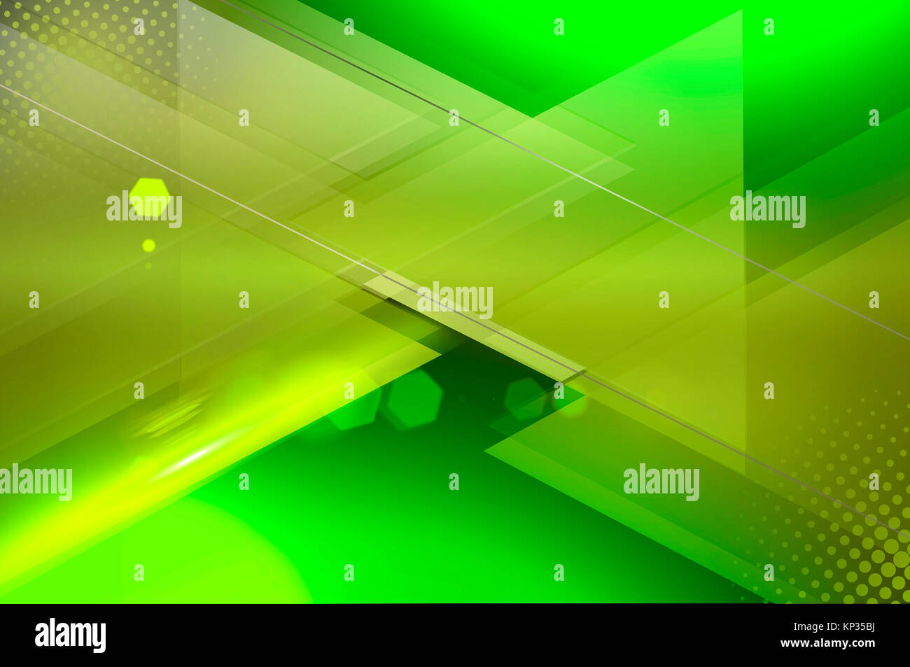 Green background with abstract geometric elements Stock Photo - Alamy