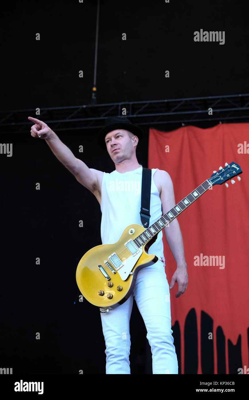 The Canadian punk rock band Sum 41 performs a live concert at the Swiss  music festival