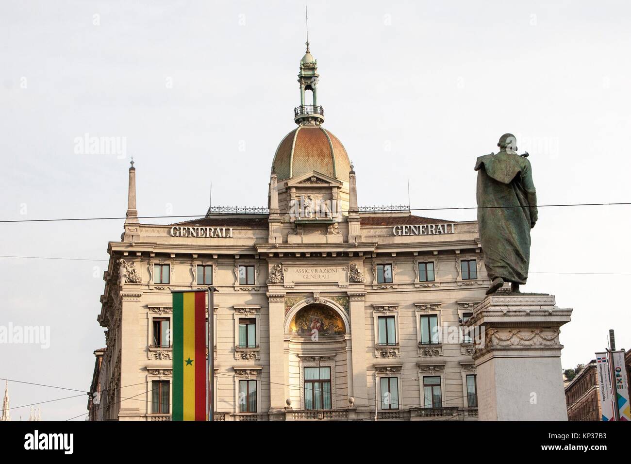 Assicurazioni Generali building, Cordusio Place, Milan, Lombardy, Italy