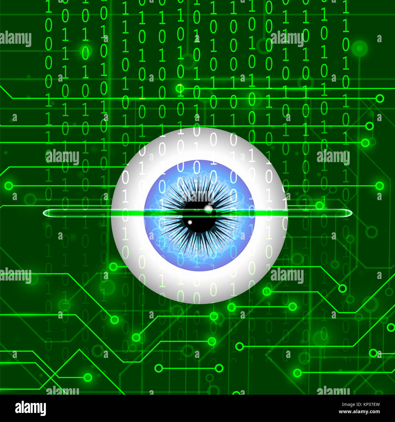 Biometric Identification System for Eye Stock Photo Alamy