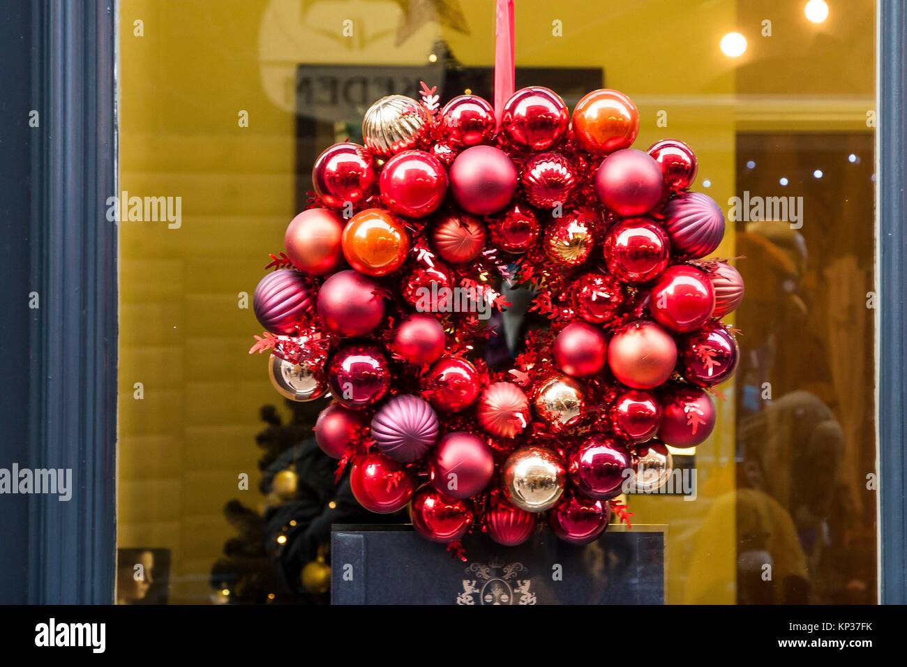 Christmas decoration, Manchester, England, United Kingdom Stock Photo