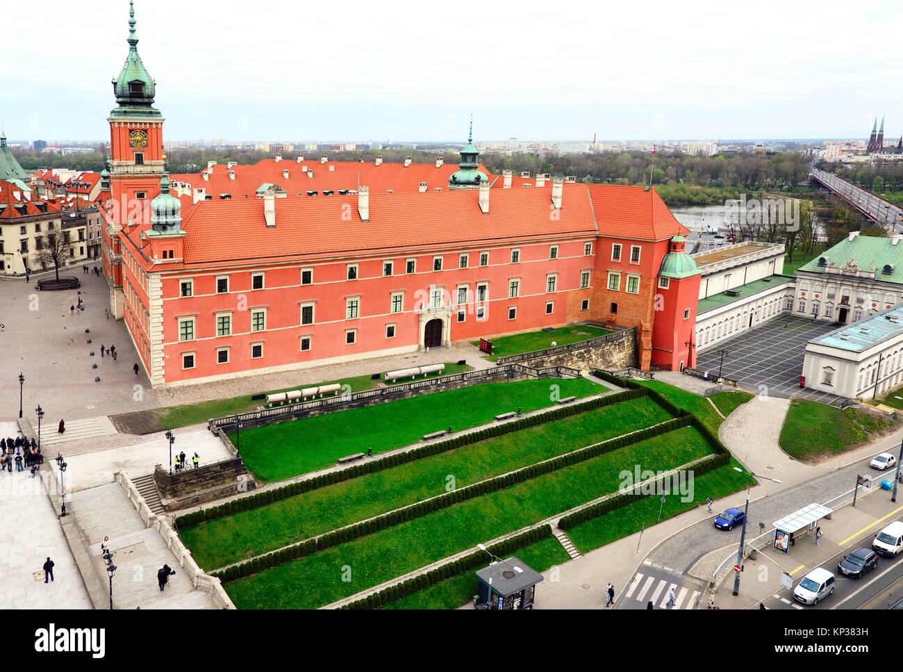 Royal Castle - former official residence of Polish monarchs, on right with  green roof - Palac pod Blacha - Copper Roof Palace, in far background Stock  Photo - Alamy