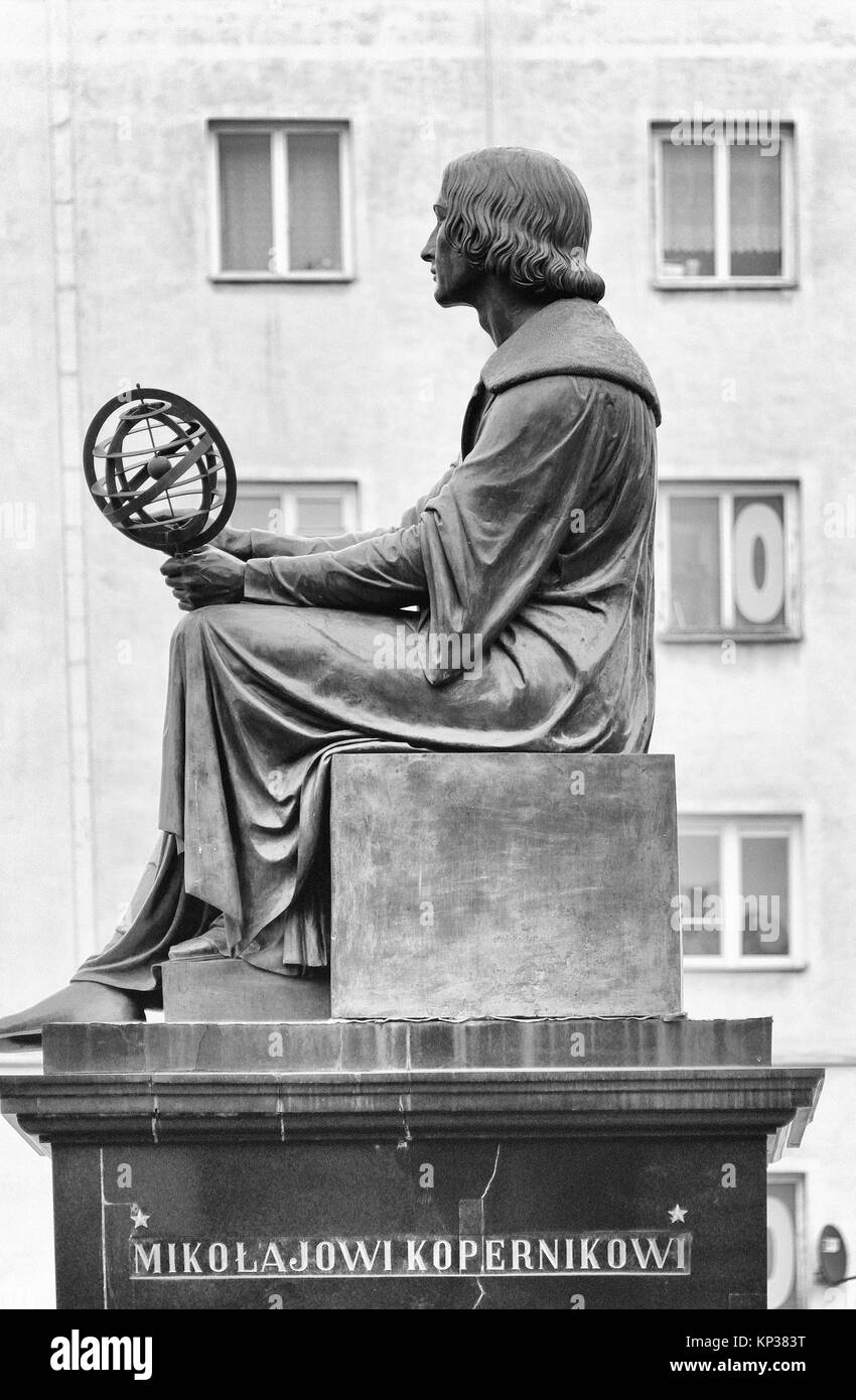 Mikolaj kopernik monument Black and White Stock Photos & Images - Alamy