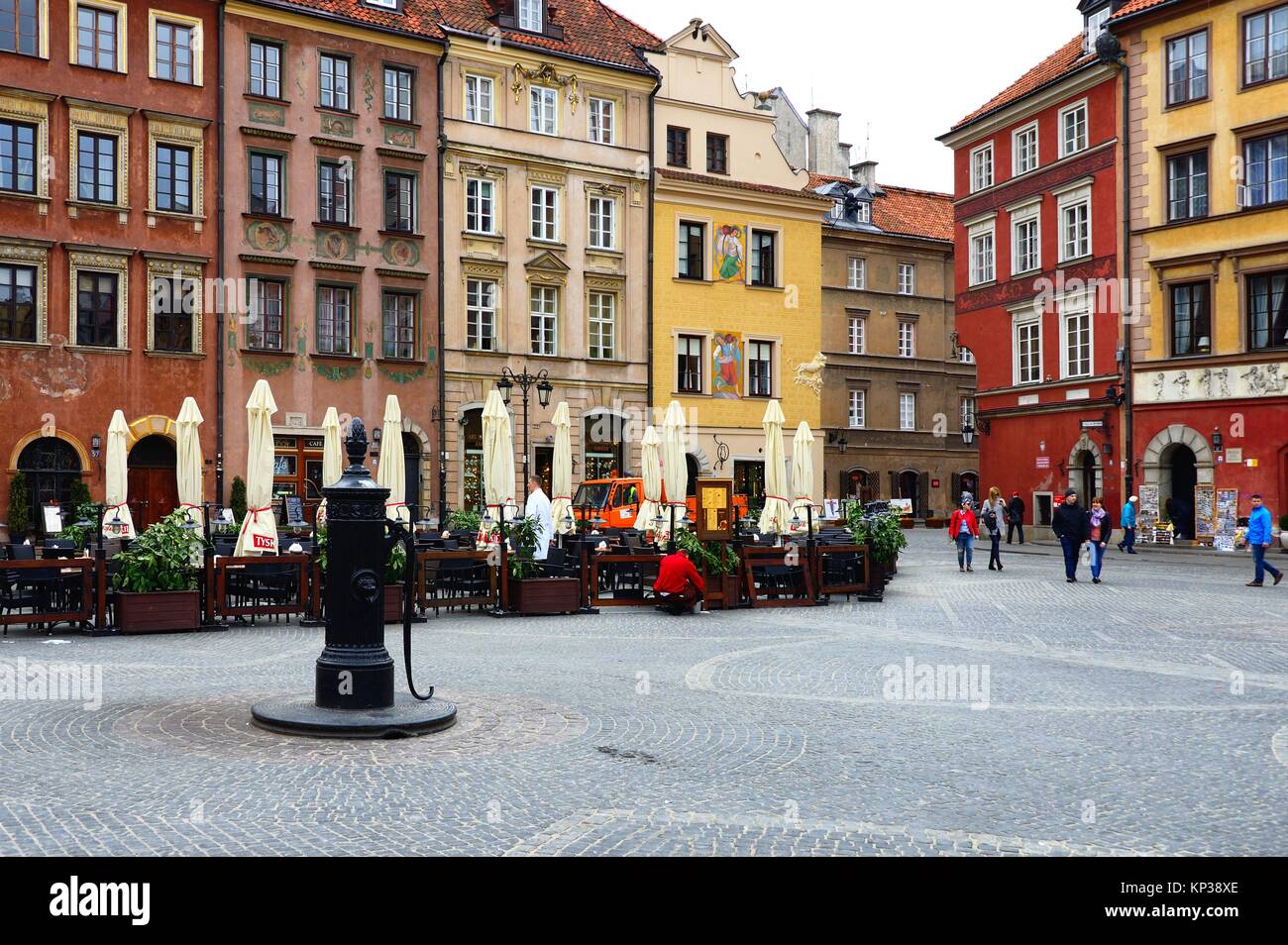 Old Town Market Place, Warsaw, Poland, Europe Stock Photo