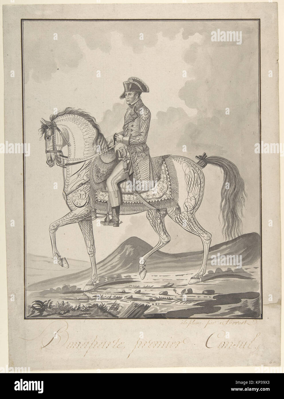 Portrait napoleon on horseback hi-res stock photography and images - Alamy
