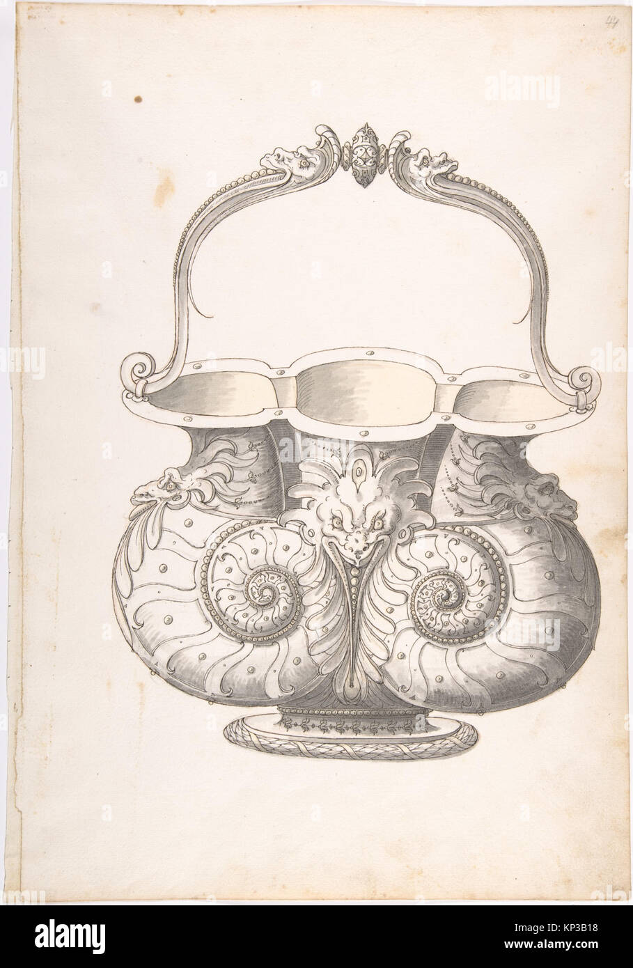 Illustration of a bucket design, showing form, structure, and ...
