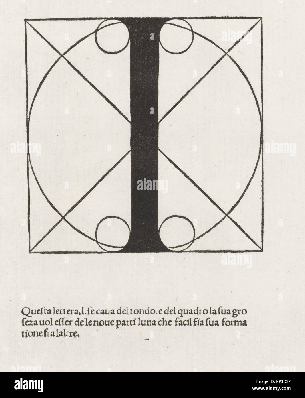 Illustrated manuscript 'Divina proportione' presenting geometric ...