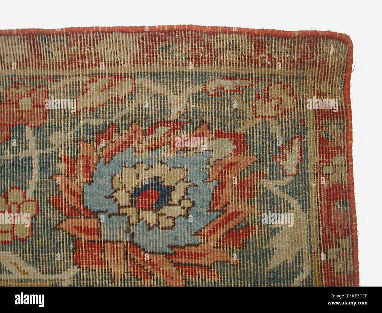 Historical Textiled Patterns Illustration depicting a carpet with intricate woven patterns and ...