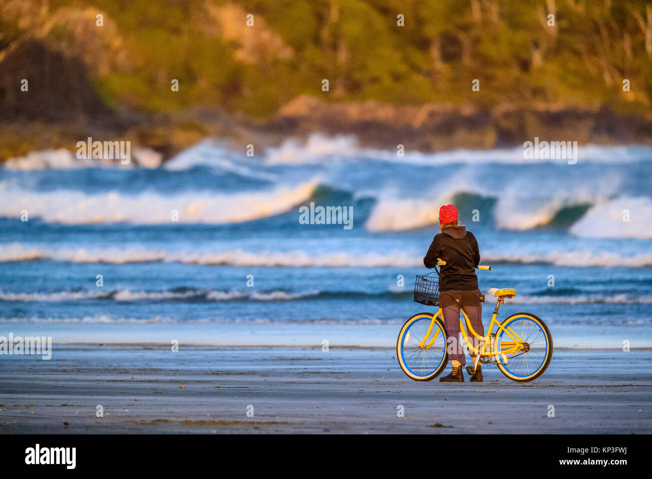 Cycling along Pacific Rim National Park, Canada Stock Photo - Alamy
