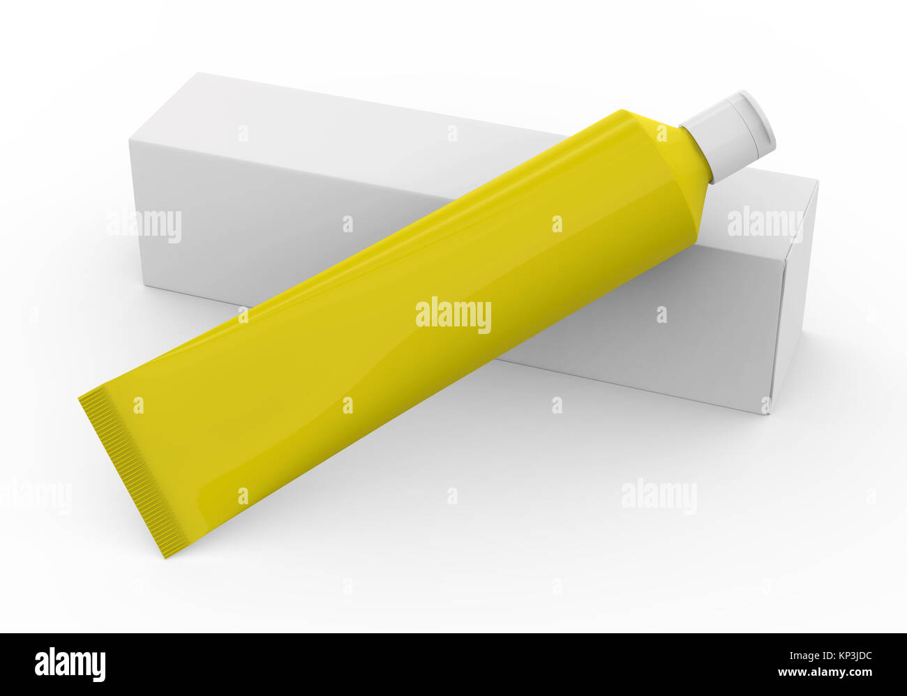 Download Toothpaste Package Mockup Blank Yellow Tube With Paper Box In 3d Stock Photo Alamy PSD Mockup Templates