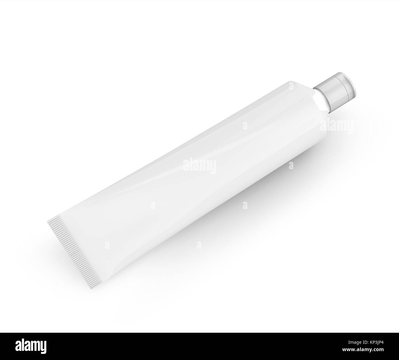 Blank toothpaste mockup, cream tube in 3d render Stock Photo - Alamy