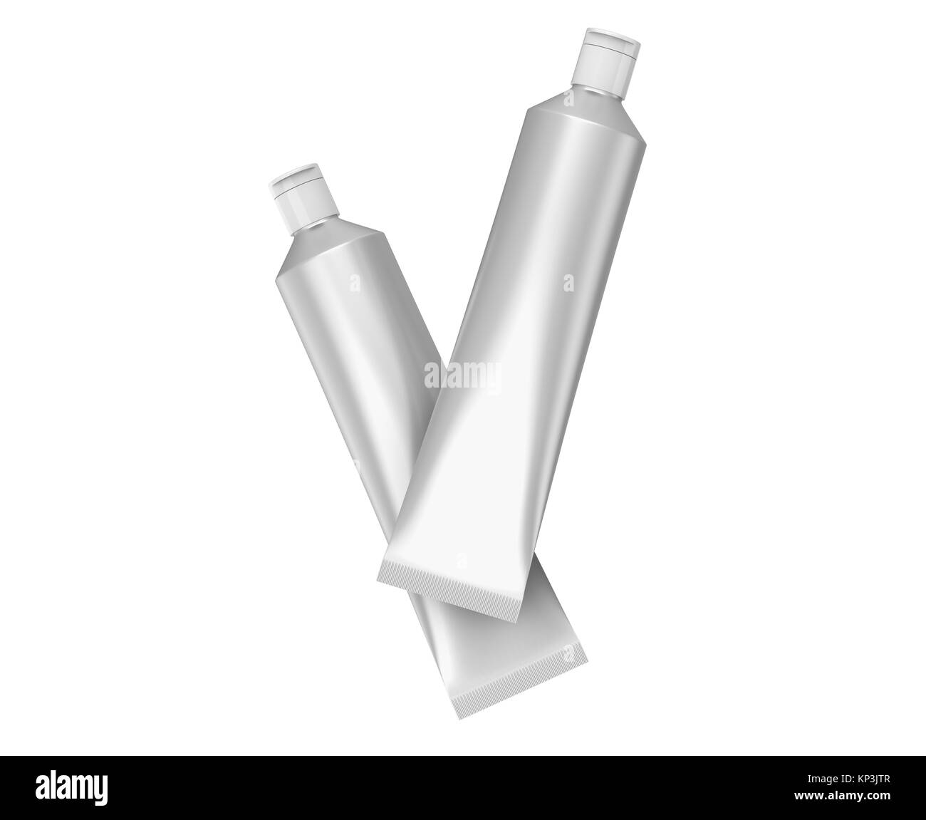 Blank toothpaste mockup, package template in 3d render Stock Photo - Alamy