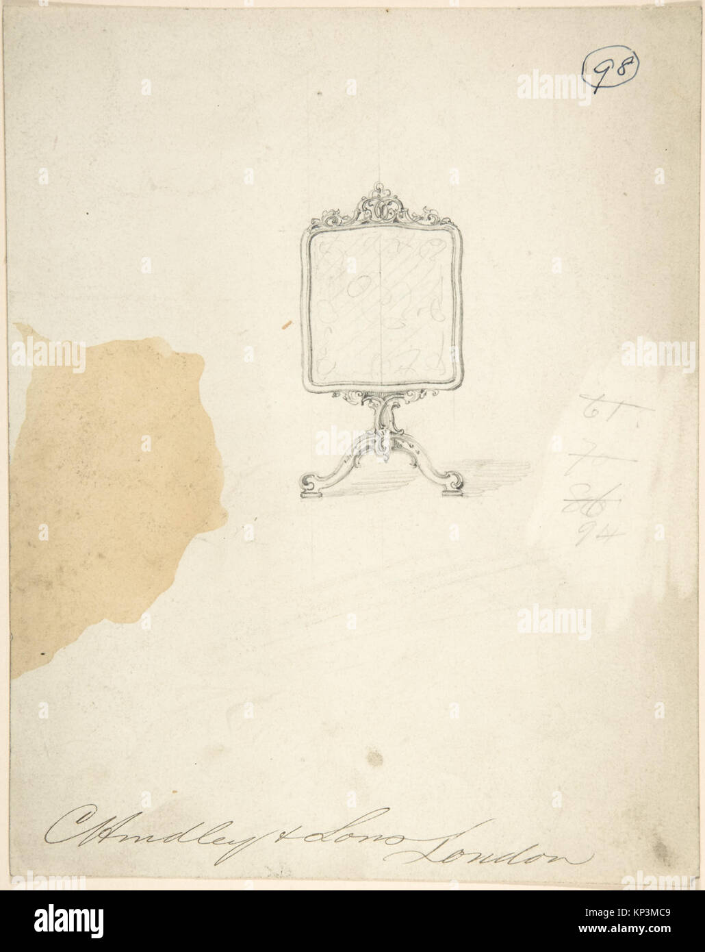 Design for a Standing Frame MET DP804453 367333 Stock Photo Alamy