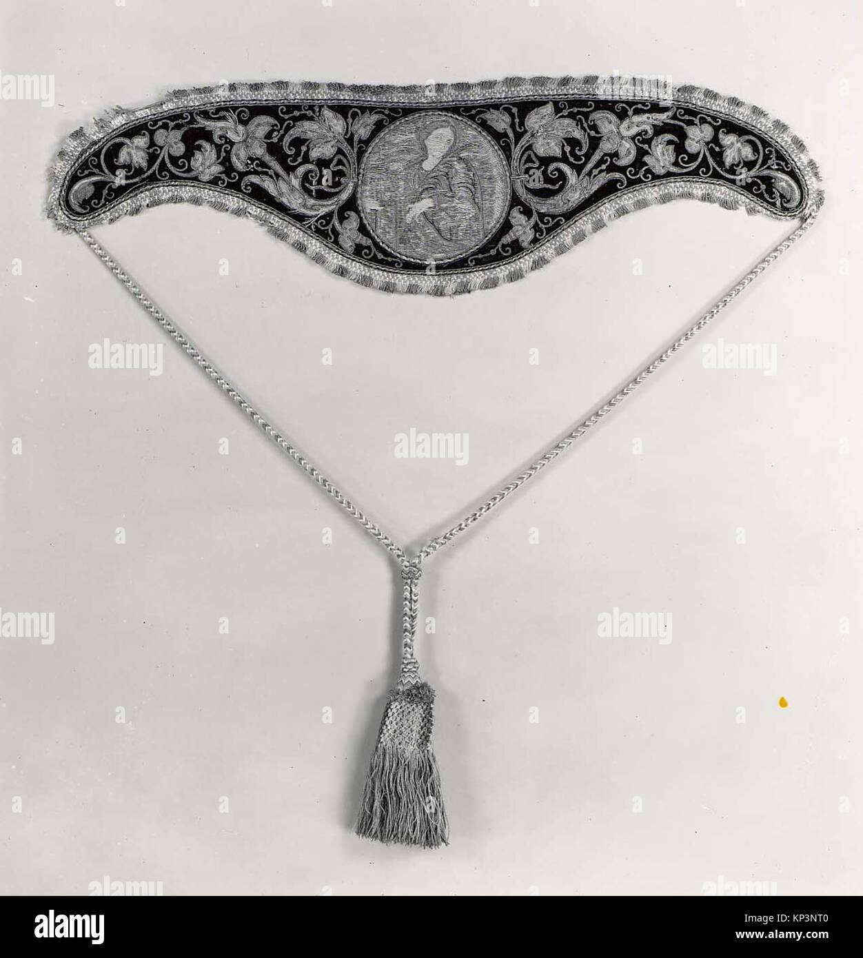 Amice Def Historical liturgical amice made of textile, worn over shoulders with ...