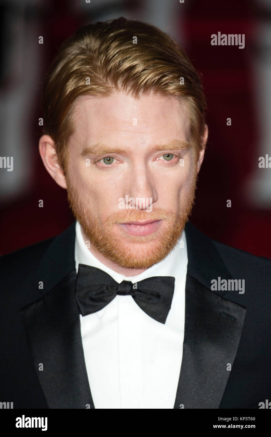 London, UK. 12th Dec, 2017. Domhnall Gleeson attends the 'Star Wars: The Last Jedi' European premiere at Royal Albert Hall on December 12, 2017 in London, Great Britain. Credit: Geisler-Fotopress/Alamy Live News Stock Photo