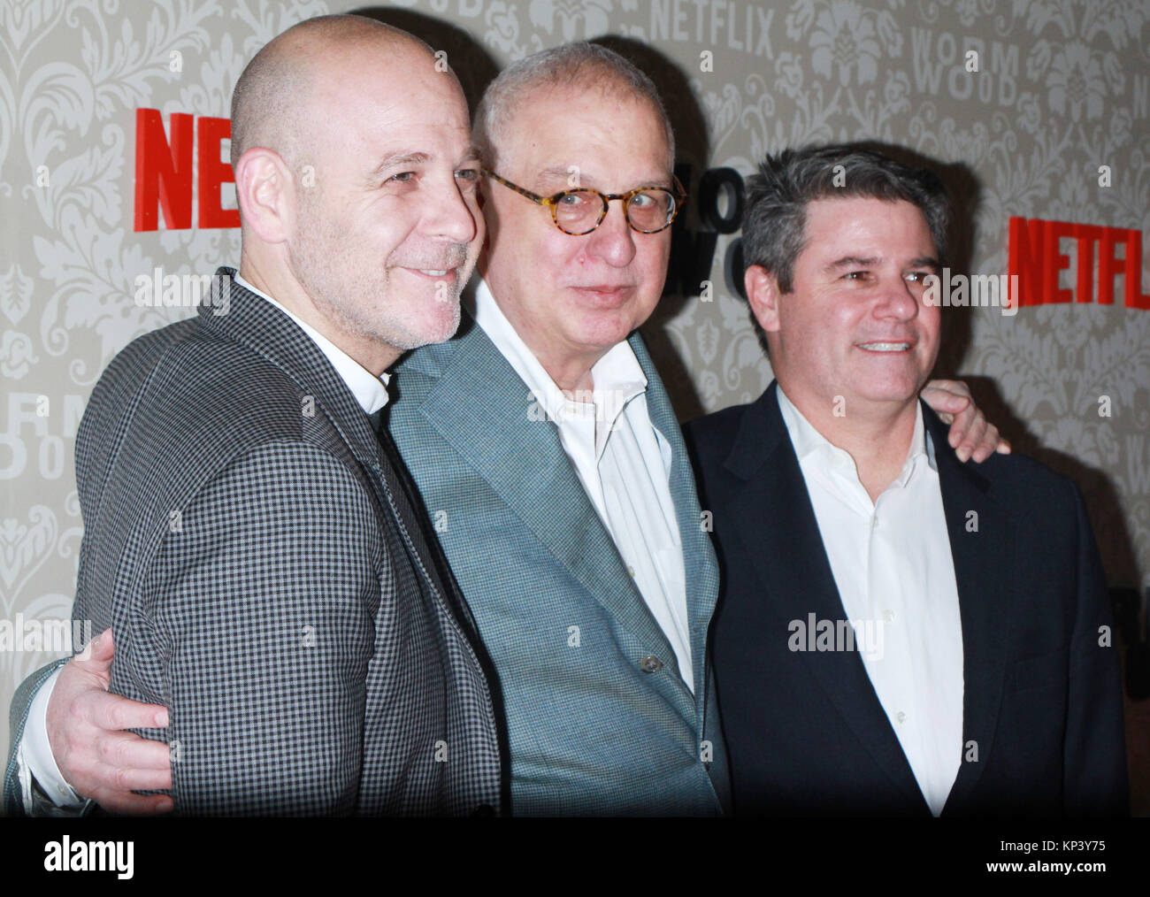 New York, NY, USA. 12th Dec, 2017. Peter Friedlander, Errol Morris, Adam Del Leo at the Netflix premiere of Wormwood at The Campbell in New York City on December 12, 2017. Credit: Rw/Media Punch/Alamy Live News Stock Photo