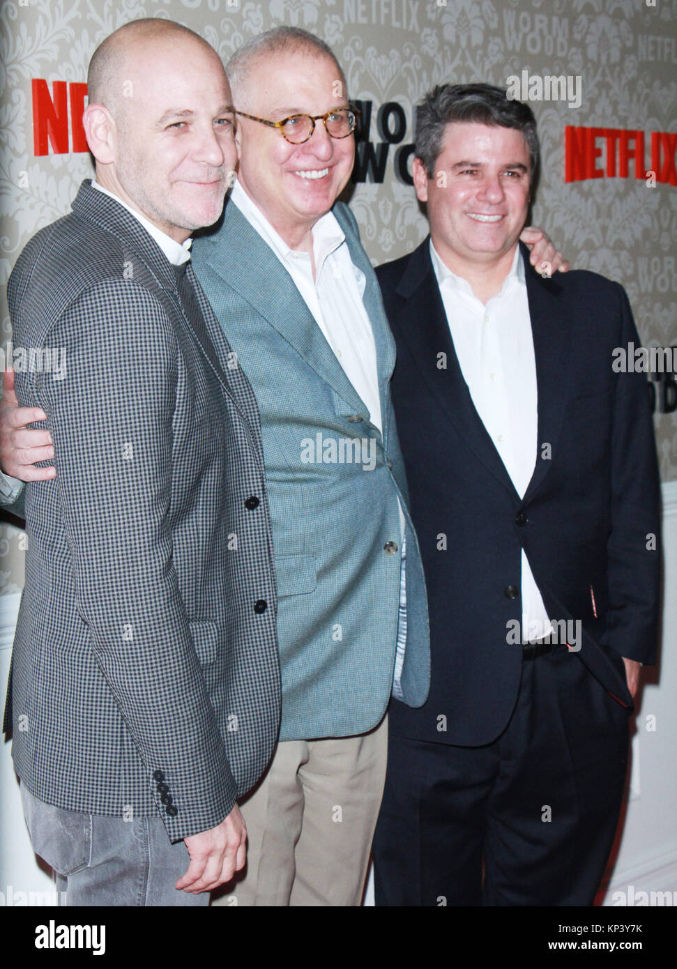 New York, NY, USA. 12th Dec, 2017. Peter Friedlander, Errol Morris, Adam Del Leo at the Netflix premiere of Wormwood at The Campbell in New York City on December 12, 2017. Credit: Rw/Media Punch/Alamy Live News Stock Photo