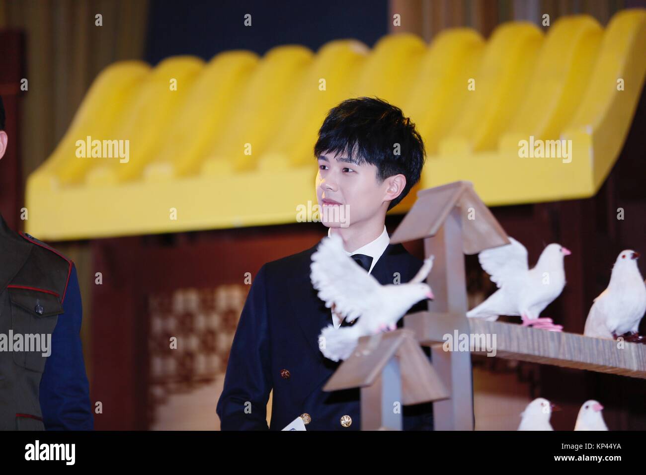 Shanghai, Shanghai, China. 11th Dec, 2017. Shanghai, CHINA-11th December 2017:(EDITORIAL USE ONLY. CHINA OUT) Chinese actor Huang Xiaoming attends a tv series press conference. Credit: SIPA Asia/ZUMA Wire/Alamy Live News Stock Photo