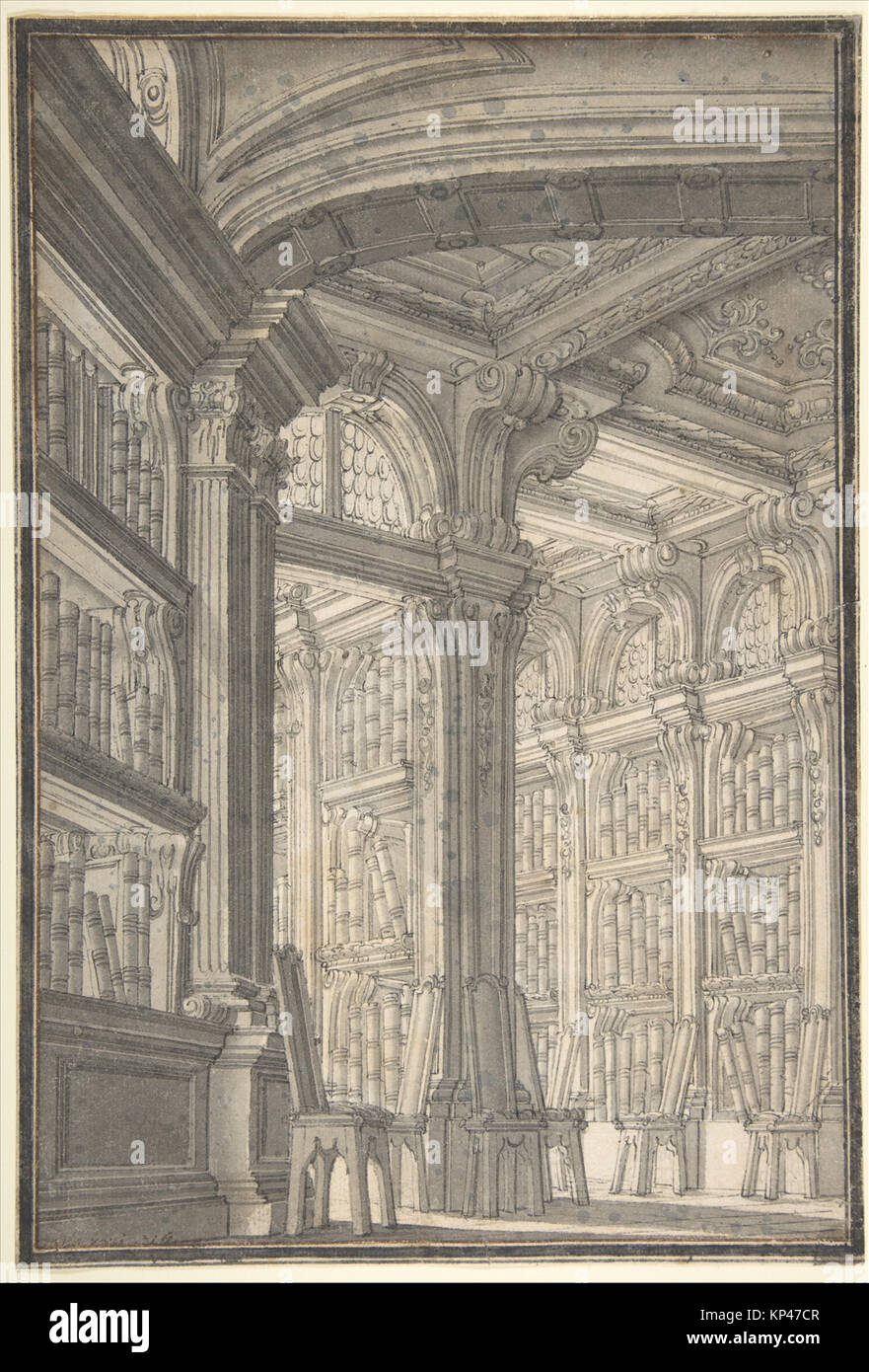 Interior view library drawing room hi-res stock photography and images ...