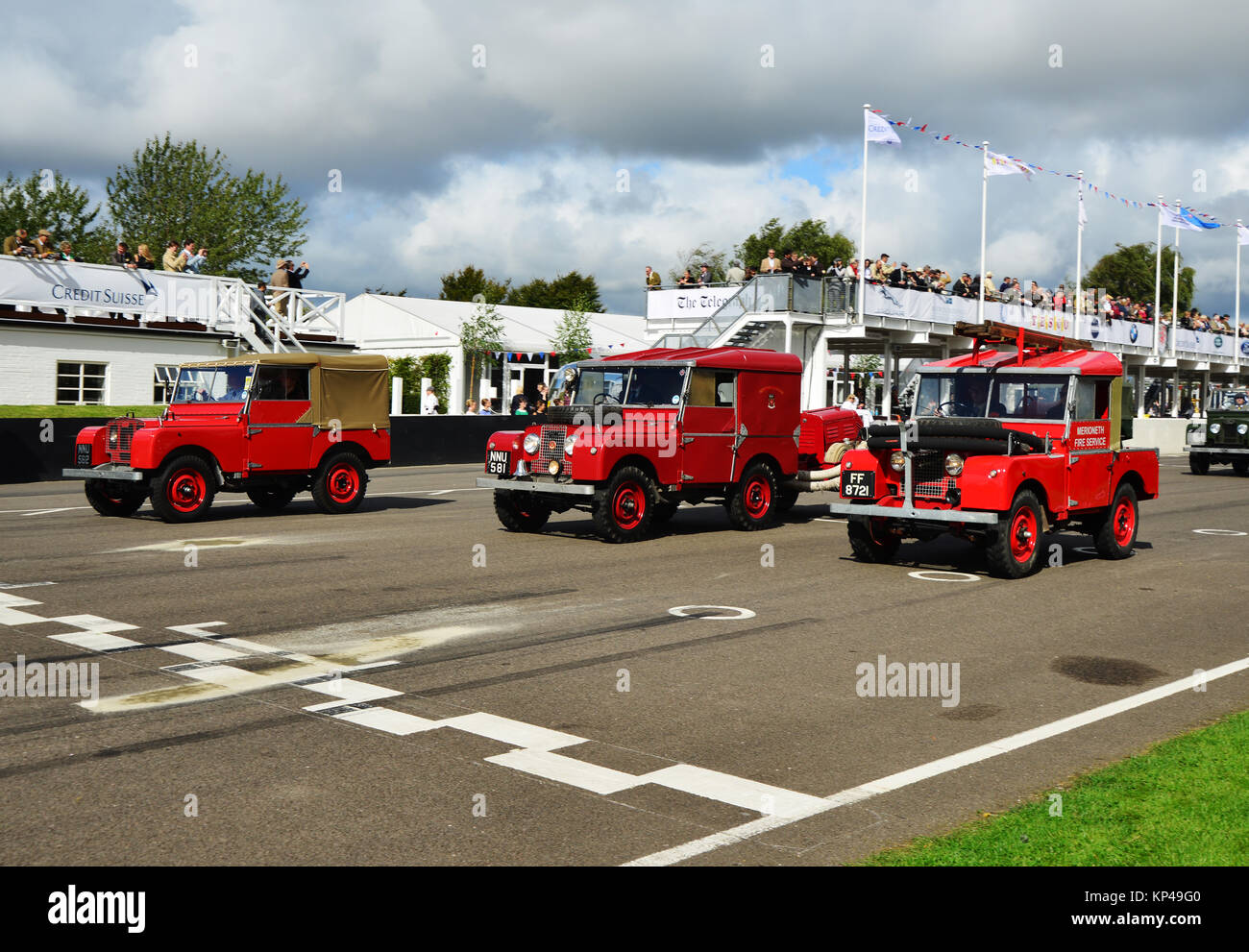 Land Rover, Fire engine, Land Rover Parade, Goodwood Revival 2015, 4x4