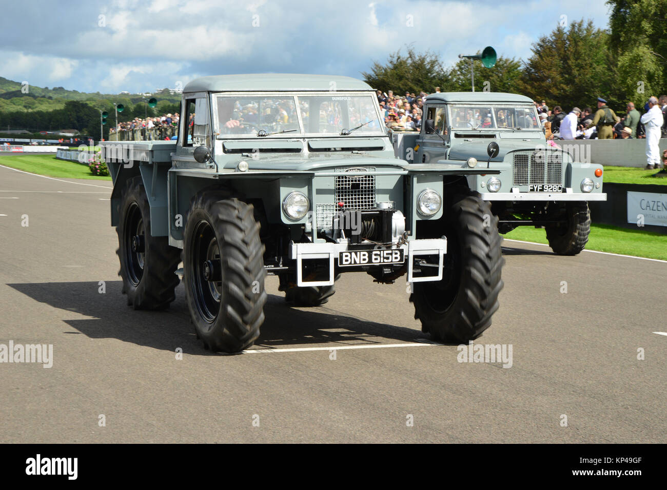 Series IIA, Forest Rover, BNB 615 B, Land Rover Parade, Goodwood Revival 2015, 4x4, Defender, Dunsfold collection, four by four, Goodwood, Goodwood Re Stock Photo