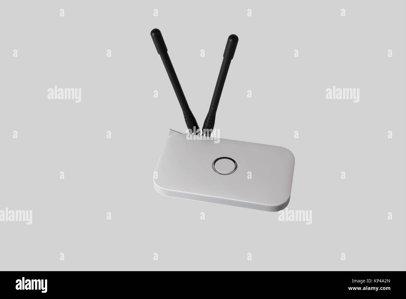 Wi-Fi portable router with connected external antennas Stock Photo - Alamy