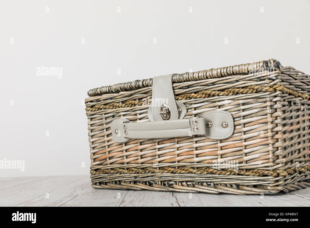 picnic basket and table place on white background, picnic table Stock Photo Alamy