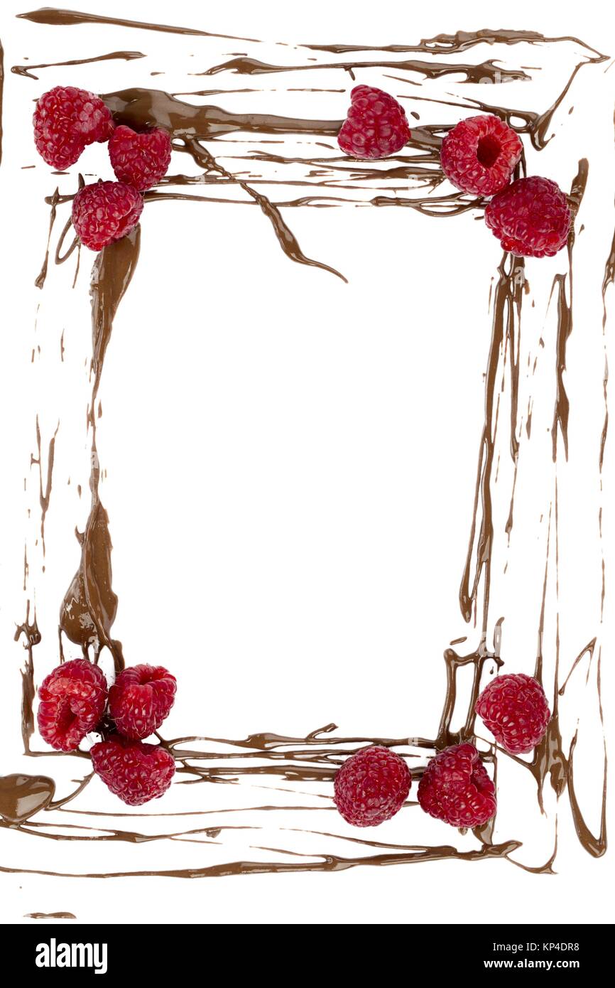 chocolate and raspberries Stock Photo - Alamy