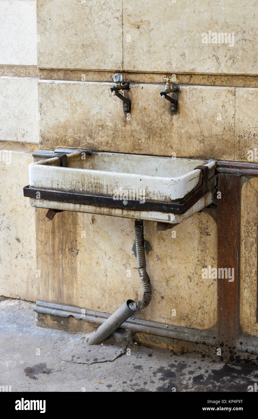 Public sink in street Stock Photo Alamy