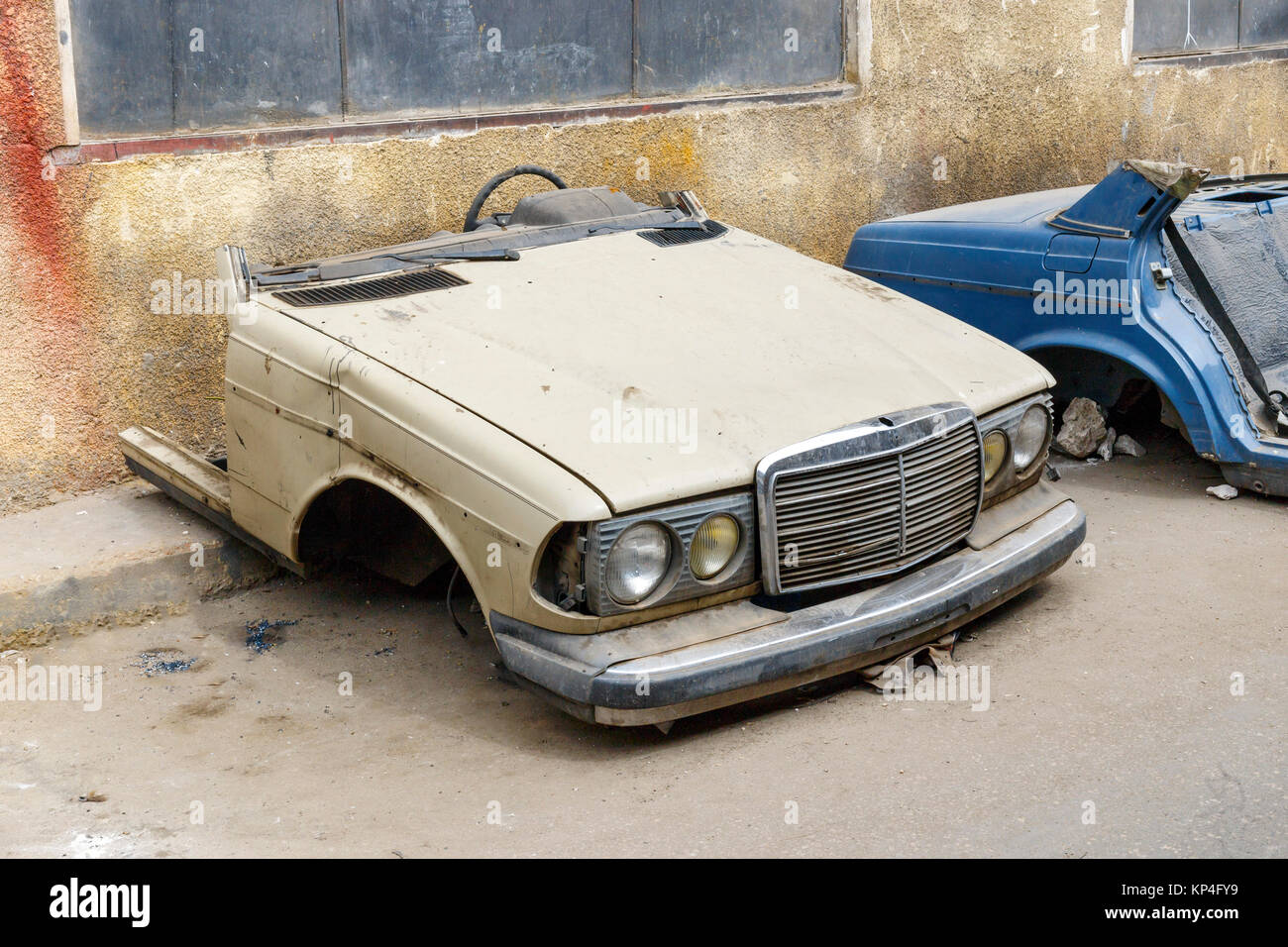 Half cut car ,used car Stock Photo Alamy
