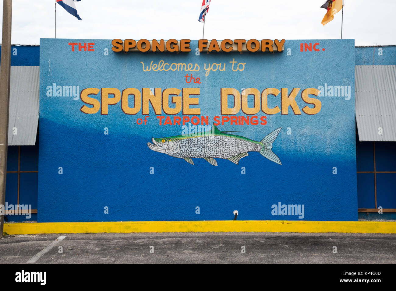 Historic sponge docks in Tarpon Springs, Florida Stock Photo Alamy