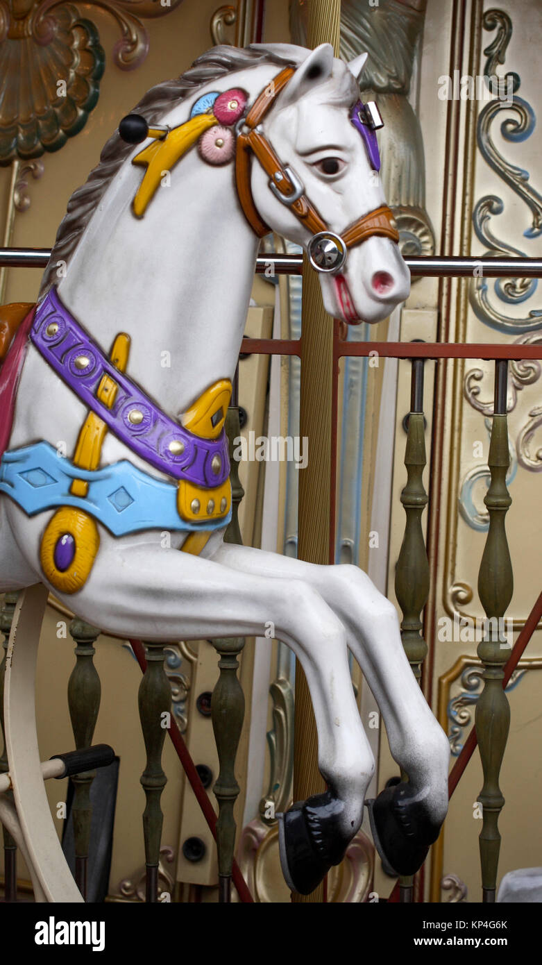 Horse funfair carousel hi-res stock photography and images - Alamy