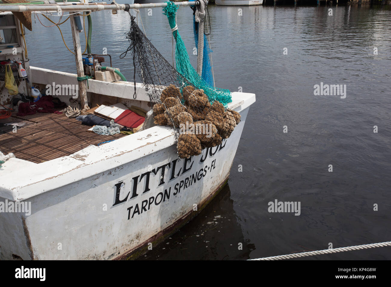 Historic sponge docks in Tarpon Springs, Florida Stock Photo Alamy