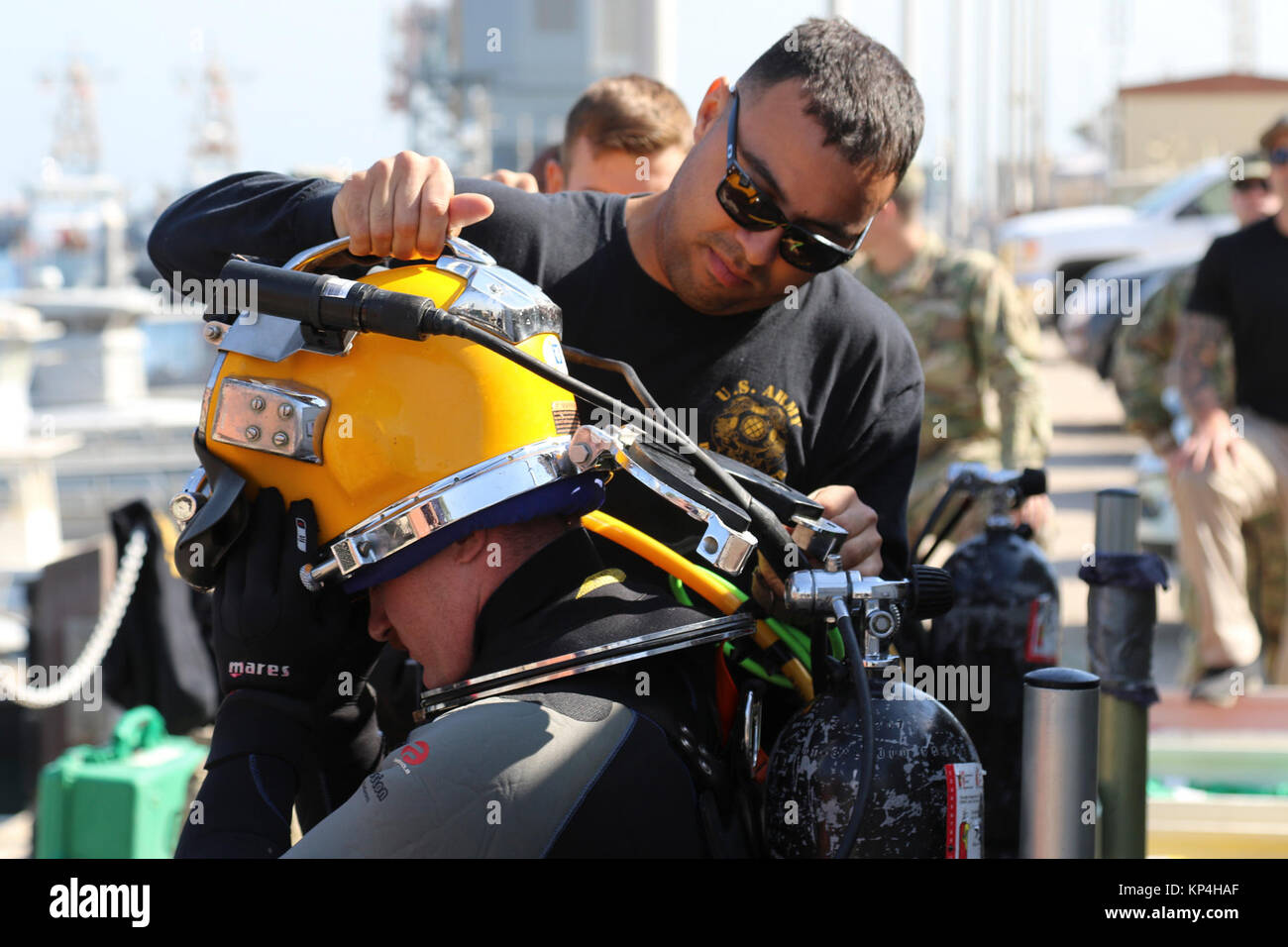 US navy divers Stock Photo Alamy