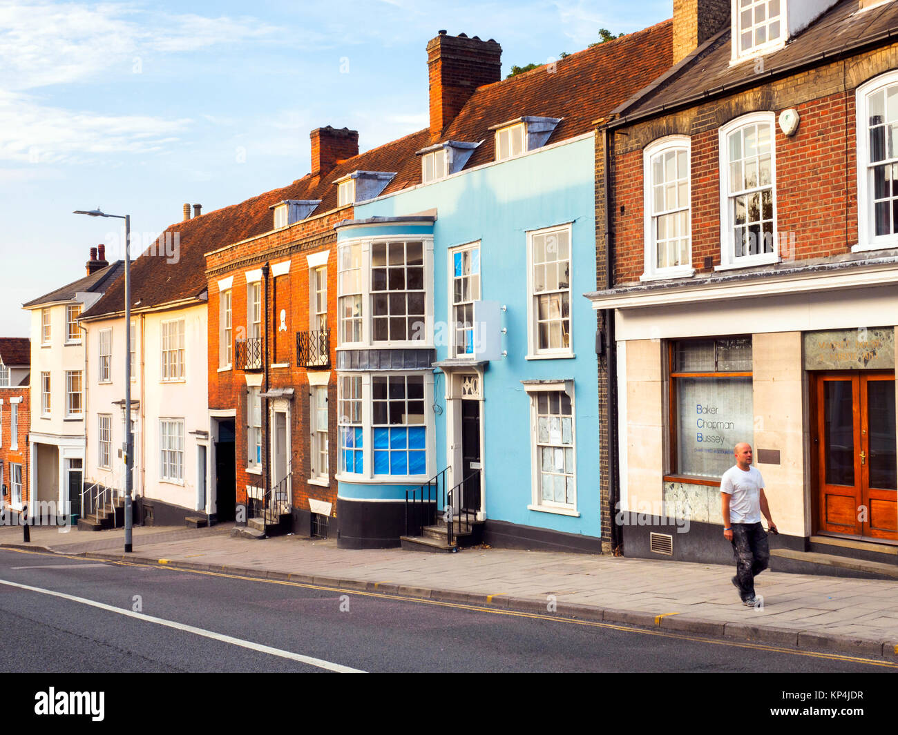 North Hill street view - Colchester, Essex, England Stock Photo