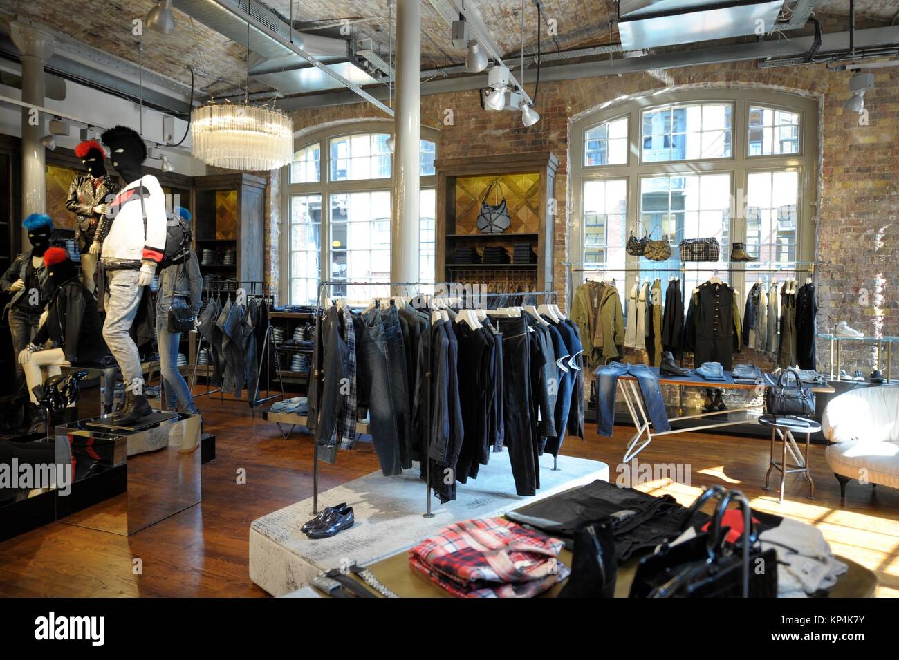 Retail shops in central London Stock Photo Alamy