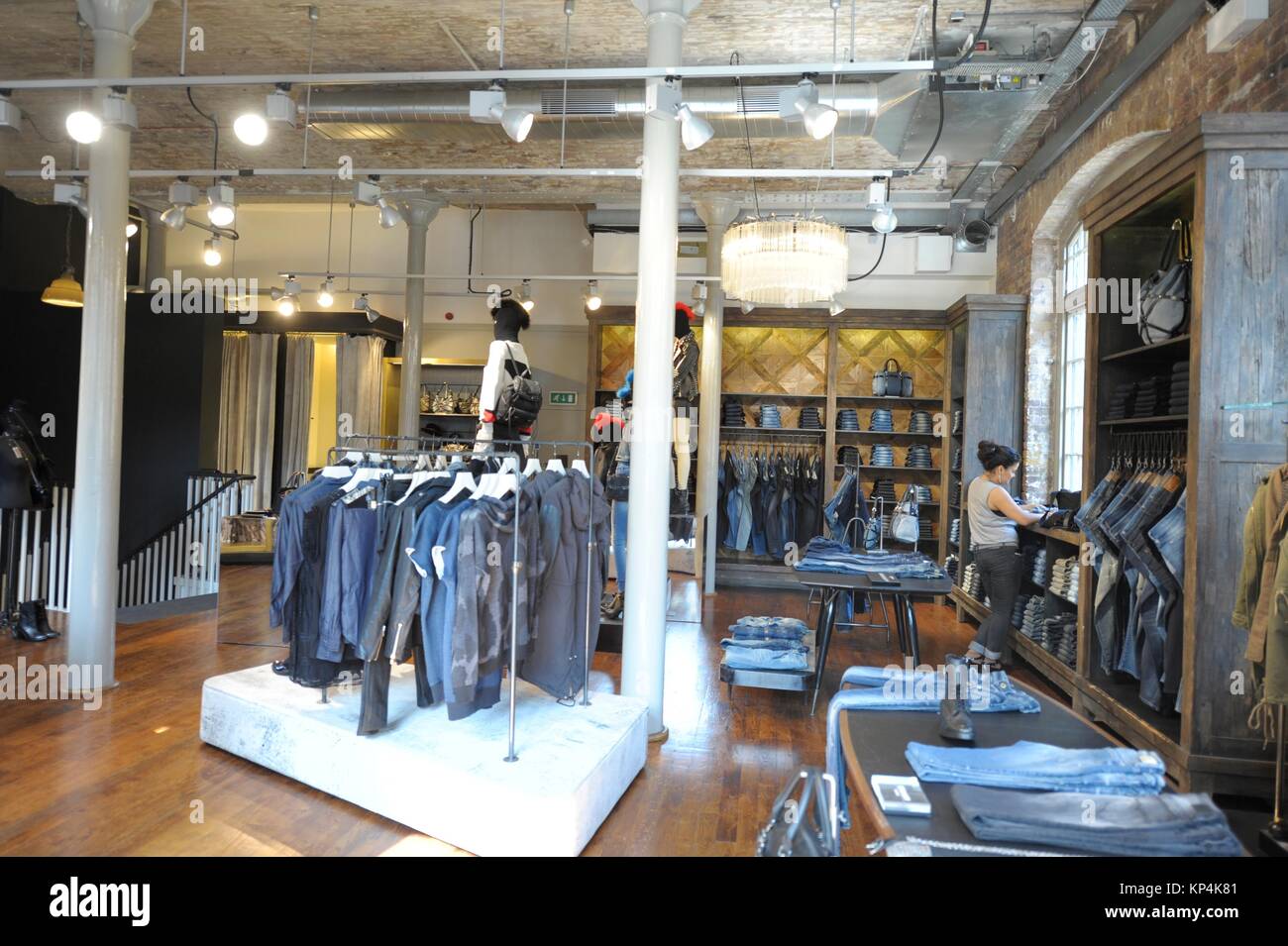 Retail shops in central London Stock Photo Alamy