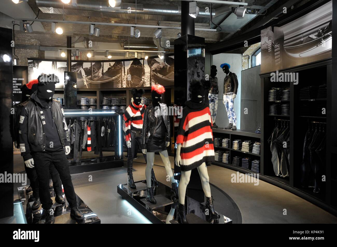 Clothing accessories store interiors hires stock photography and