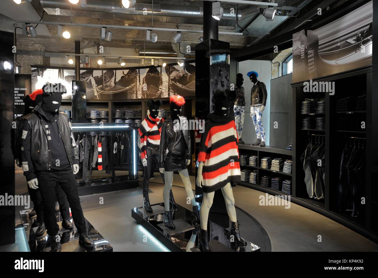 Clothing accessories store interiors hires stock photography and