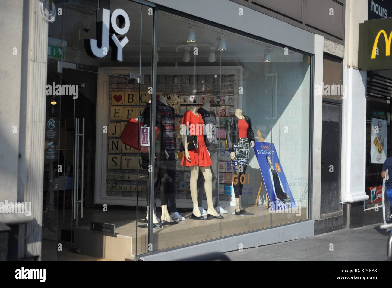 Retail shops in central London Stock Photo Alamy
