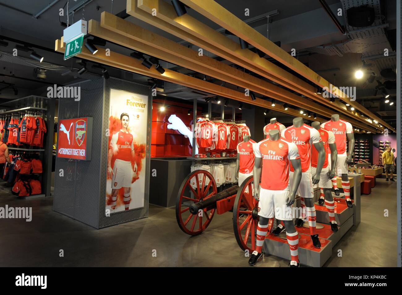 Arsenal football club shop, Carnaby Street, London Stock Photo - Alamy