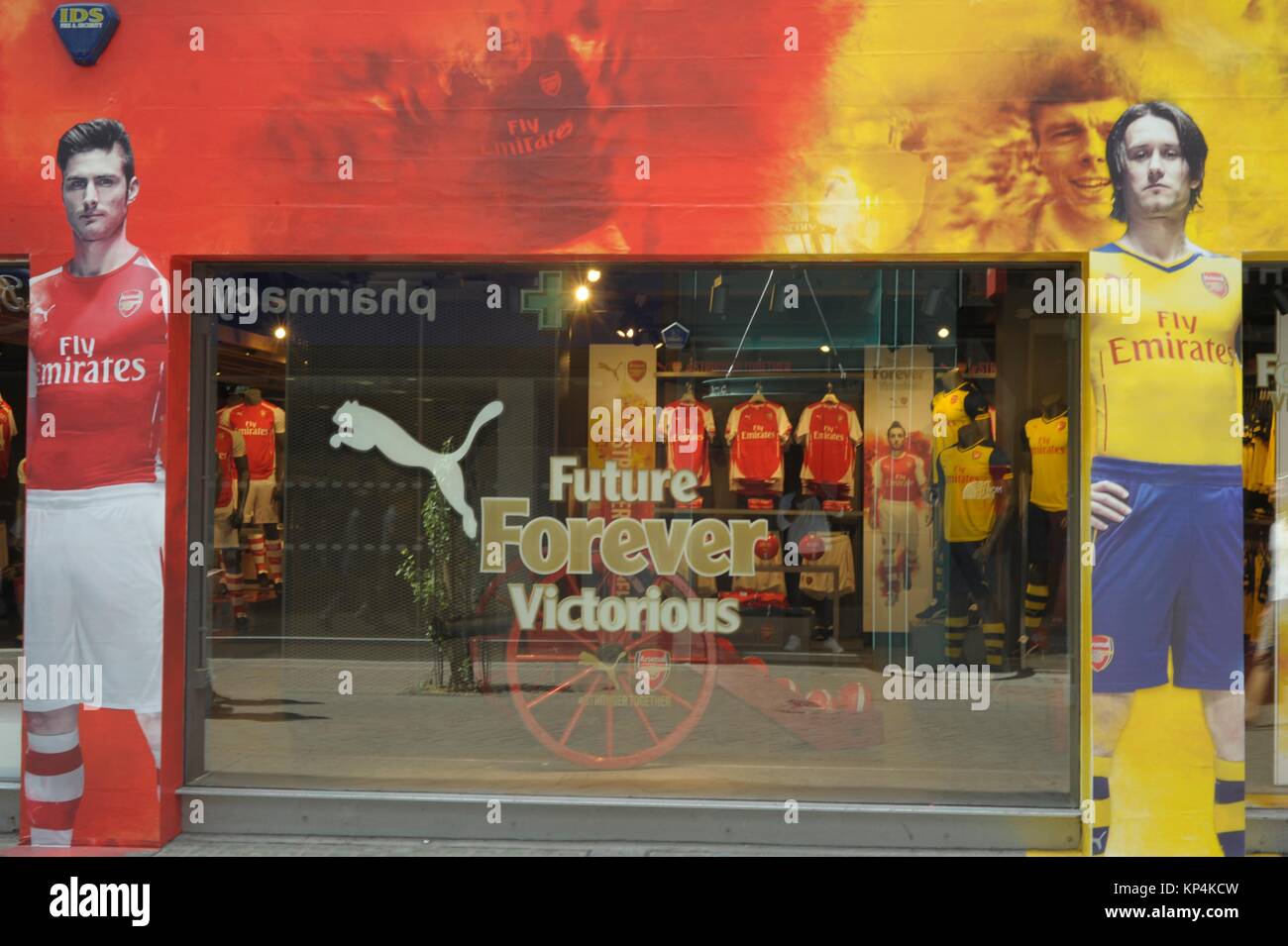 Arsenal football club shop, Carnaby Street, London Stock Photo Alamy