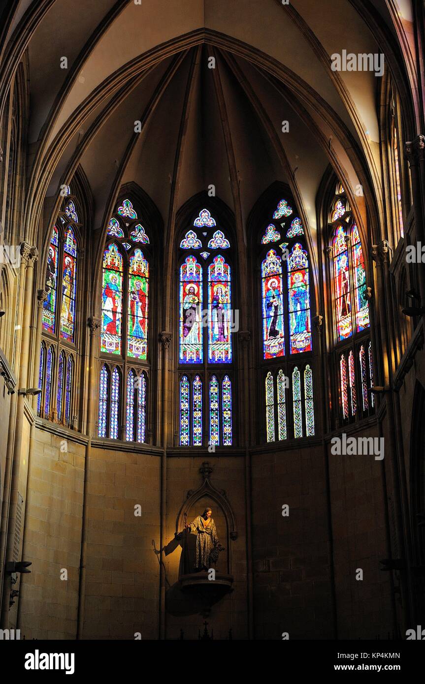 Neo gothic cathedral san sebastian hi-res stock photography and images ...
