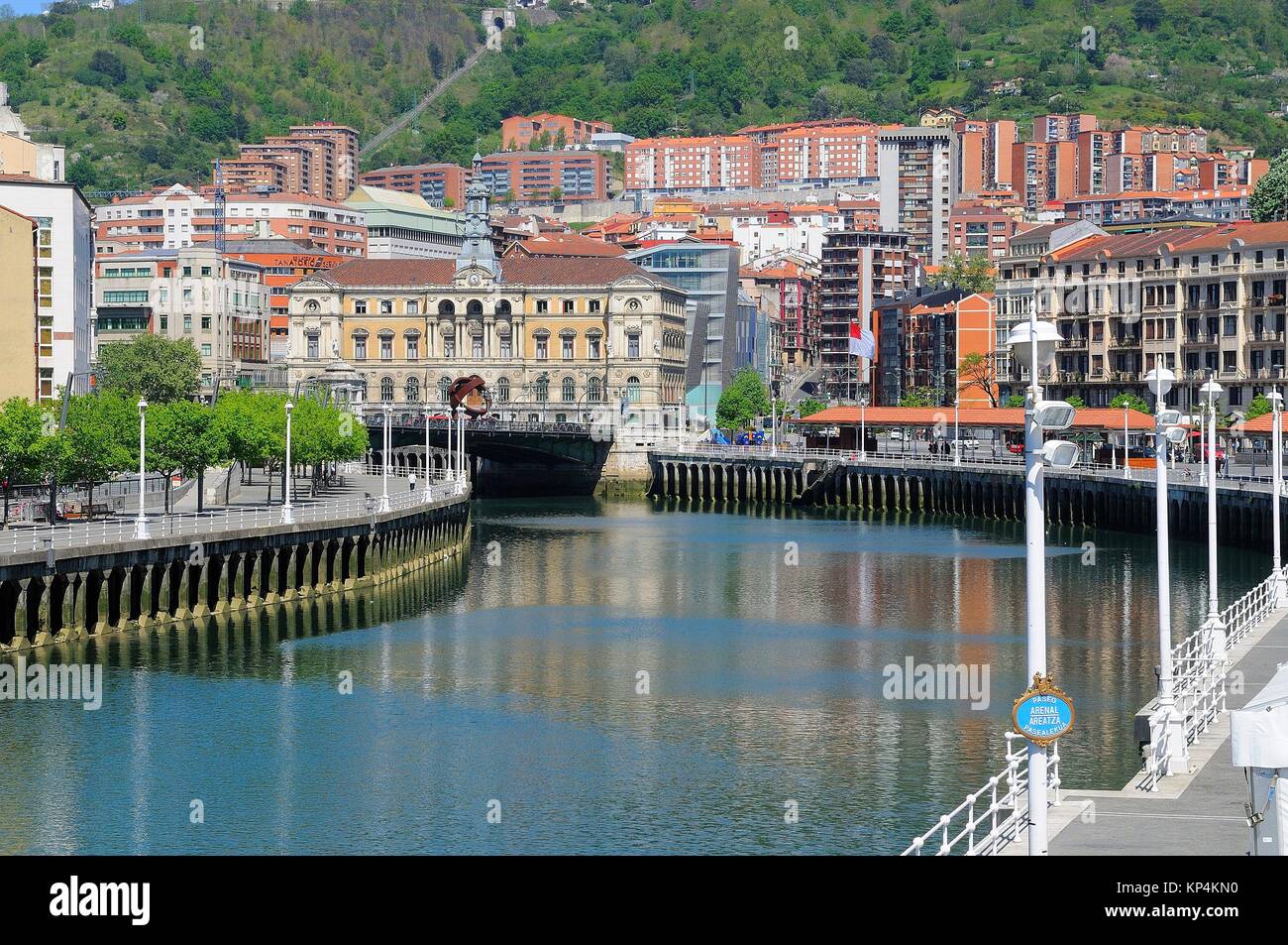 Bilbao city.Bizkaia province.Euskadi.País Vasco.Spain Stock Photo