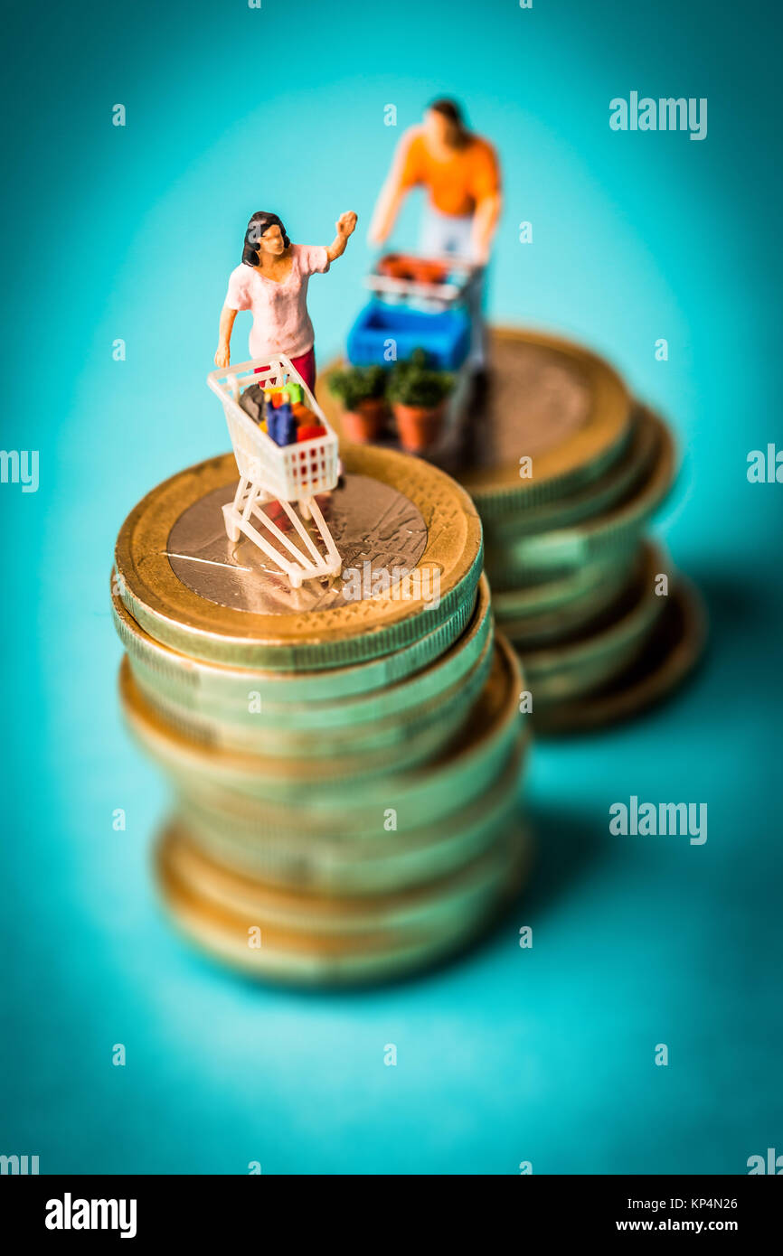 Concept of purchasing power. Stock Photo