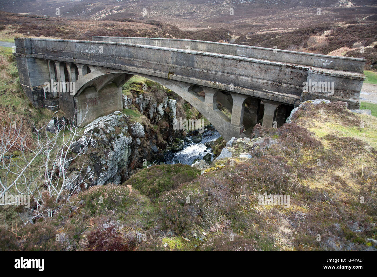 The Bridge to Nowhere, Tolsta, Isle of Lewis, Outer Hebrides, Scotland Stock Photo