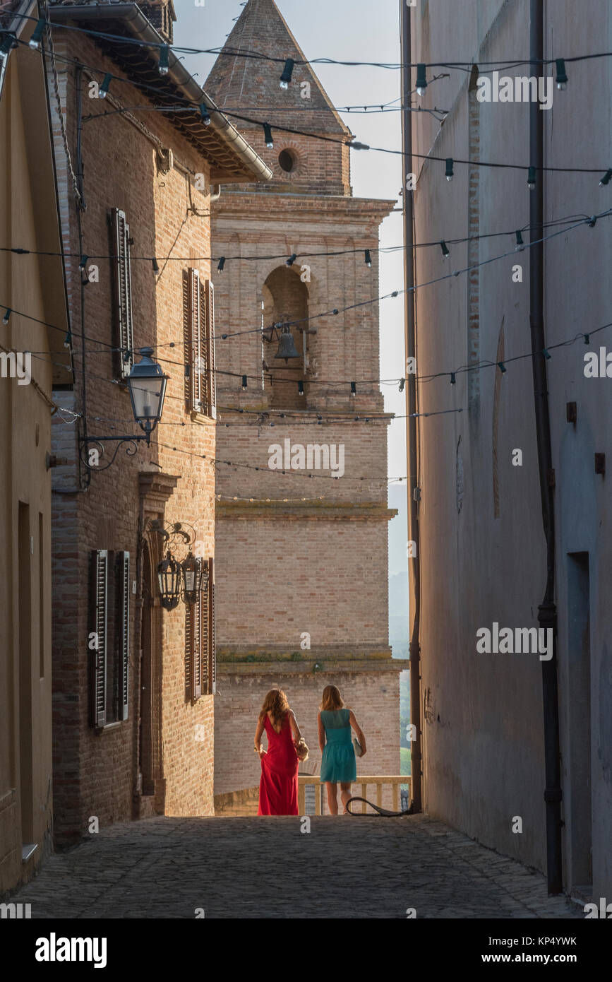 landscape in Marche country based in italy Stock Photo