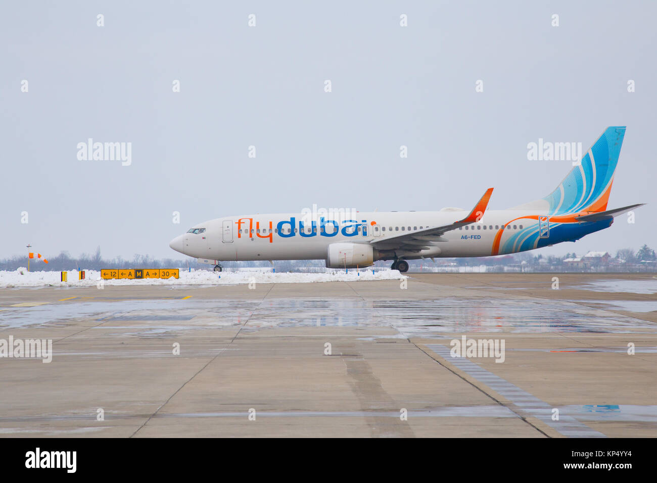 Fly Dubai Airlines (flydubai) Boeing 737800 at International Nikola