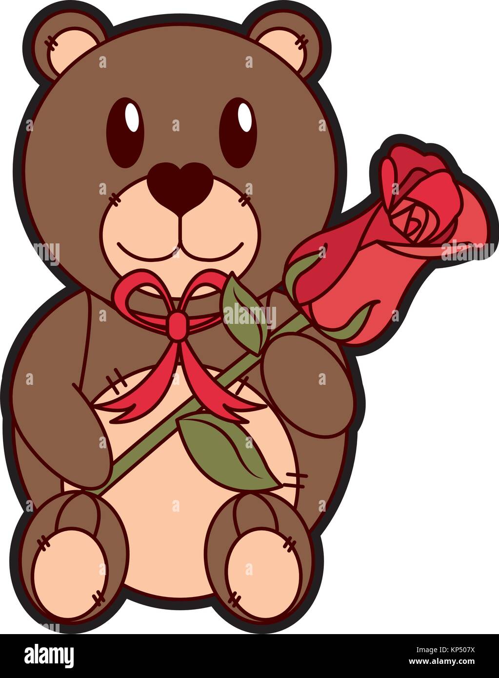 Isolated teddy bear design Stock Vector Image & Art - Alamy